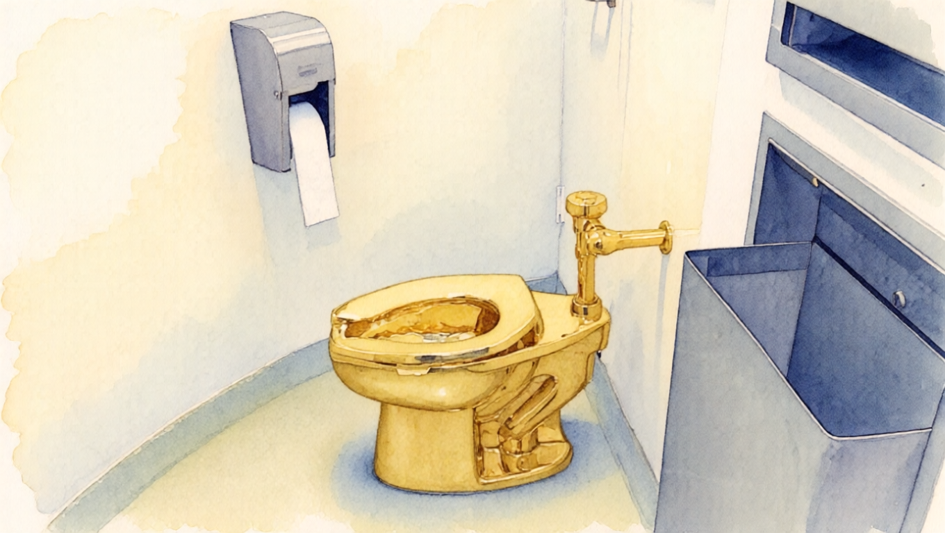 Cattelan's $10M Golden Toilet: The Art Heist Story