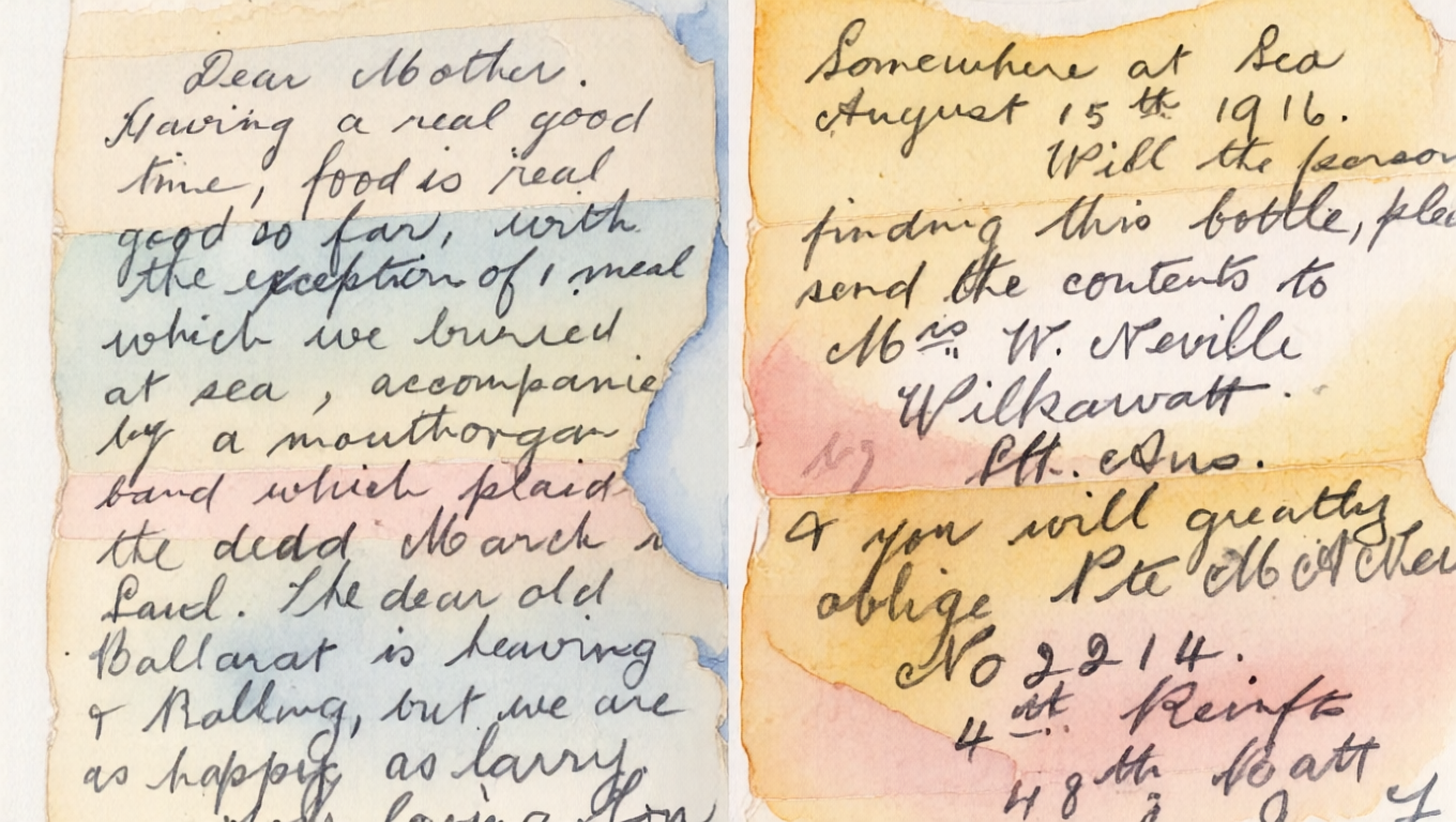 Century-Old Soldier Letters Resurface from the Sea